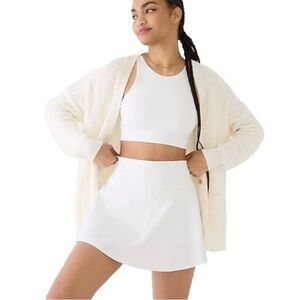 NWT J. Crew Active CloudStretch Athletic Skirt in White Women’s Size XXL Skort